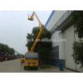 Combined folding arm and telescopic boom truck lift